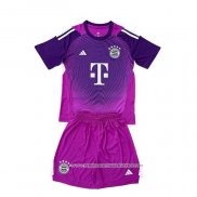 Camisola Bayern de Munique Goleiro 2025-2026 Crianca Purpura
