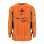 Camisola Inter de Milao Goleiro 2025-2026 Manga Comprida Laranja