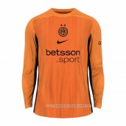 Camisola Inter de Milao Goleiro 2025-2026 Manga Comprida Laranja
