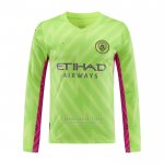 Camisola Manchester City Goleiro 2023-2024 Manga Comprida Verde