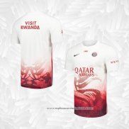 Camisola Pre Match del Paris Saint-Germain 2025-2026 Branco Vermelho