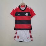 Camisola 1º Flamengo 2023 Crianca