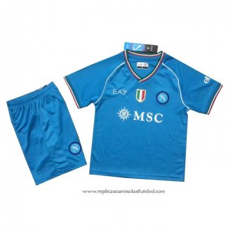 Camisola 1º Naples 2023-2024 Crianca