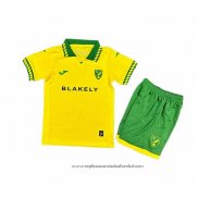 Camisola 1º Norwich City 2025-2026 Crianca