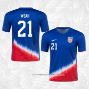 Camisola 2º Estados Unidos Jogador Weah 2024