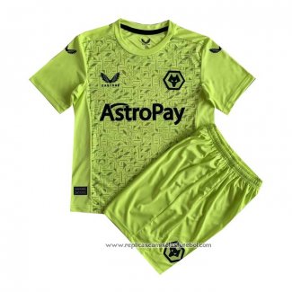 Camisola 2º Wolves Goleiro 2023-2024 Crianca