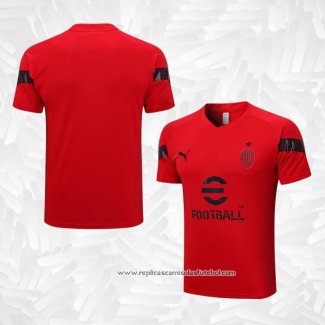 Camisola de Treinamento AC Milao 2022-2023 Vermelho