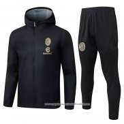 Chandal de Corta-vento do AC Milao 2025-2026 Preto