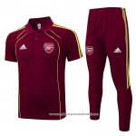 Conjunto Polo del Arsenal 2025-2026 Vermelho