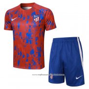 Fato de Treino Atletico Madrid 2023-2024 Manga Curta Vermelho - Calcas Curta