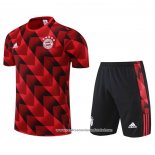 Fato de Treino Bayern de Munique 2022-2023 Manga Curta Vermelho - Calcas Curta