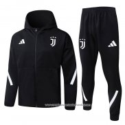 Fato de Treino Hoodie Juventus 2025-2026 Preto