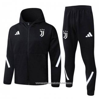 Fato de Treino Hoodie Juventus 2025-2026 Preto