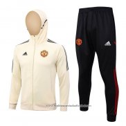 Fato de Treino Hoodie Manchester United 2023-2024 Amarelo