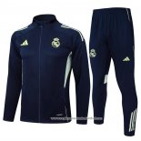 Jaqueta de Treinamento Real Madrid 2025-2026 Crianca Azul Oscuro