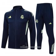 Jaqueta de Treinamento Real Madrid 2025-2026 Crianca Azul Oscuro