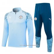 Sueter de Treinamento Manchester City 2023-2024 Azul