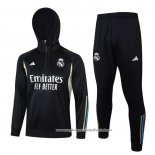 Sueter de Treinamento Real Madrid 2023-2024 Crianca Preto y Branco