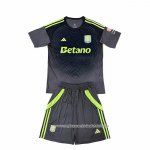 Camisola Aston Villa Goleiro 2025-2026 Crianca Preto