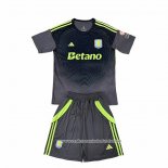 Camisola Aston Villa Goleiro 2025-2026 Crianca Preto