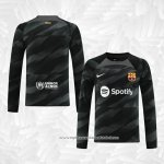 Camisola Barcelona Goleiro 2023-2024 Manga Comprida Preto
