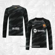 Camisola Barcelona Goleiro 2023-2024 Manga Comprida Preto