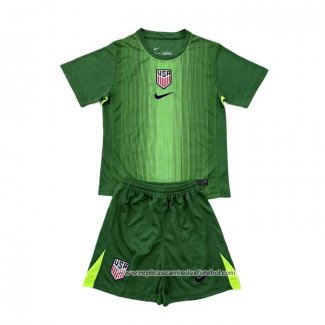 Camisola Estados Unidos Goleiro 2025 Crianca Verde