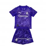 Camisola Olympique Marsella Goleiro 2025-2026 Crianca Purpura