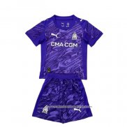 Camisola Olympique Marsella Goleiro 2025-2026 Crianca Purpura