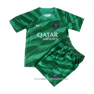 Camisola Paris Saint-Germain Goleiro 2023-2024 Crianca Verde