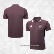 Camisola Polo del Manchester United 2025-2026 Brown
