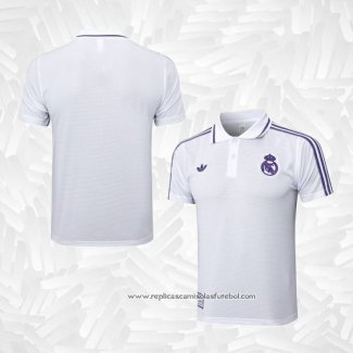 Camisola Polo del Real Madrid 2025-2026 Branco Purpura