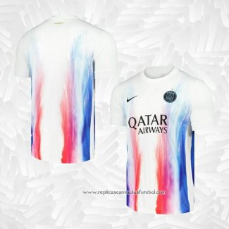 Camisola Pre Match del Paris Saint-Germain 2025-2026 Branco