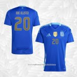 Camisola 2º Argentina Jogador Mac Allister 2024