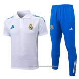 Conjunto Polo del Real Madrid 2025-2026 Azul Branco