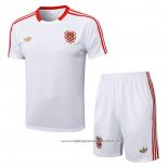 Fato de Treino Bayern de Munique 125 Aniversario 2025-2026 Manga Curta Branco - Calcas Curta