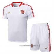 Fato de Treino Bayern de Munique 125 Aniversario 2025-2026 Manga Curta Branco - Calcas Curta