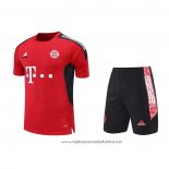 Fato de Treino Bayern de Munique 2022-2023 Manga Curta Vermelho - Calcas Curta