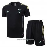 Fato de Treino Juventus 2025-2026 Manga Curta Preto - Calcas Curta