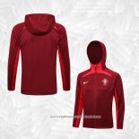 Jaqueta Hoodie Portugal 2023-2024 Vermelho