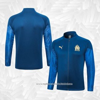 Jaqueta Olympique Marsella 2023-2024 Azul Oscuro