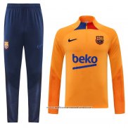 Sueter de Treinamento Barcelona 2022-2023 Laranja