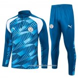 Sueter de Treinamento Manchester City 2023-2024 Crianca Azul