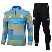 Sueter de Treinamento Real Madrid 2025-2026 Azul Verde