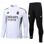 Sueter de Treinamento Real Madrid 2025-2026 Crianca Branco