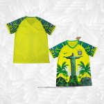 Camisola Brasil Jesus 2025-2026 Amarelo Verde Tailandia