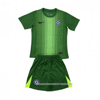 Camisola Chelsea Goleiro 2025-2026 Crianca Verde