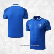 Camisola Polo del Atletico Madrid 2022-2023 Azul Oscuro