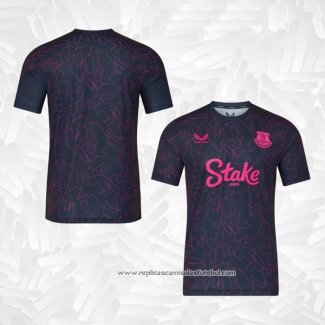 Camisola Pre Match del Everton 2025-2026 Azul Rosa