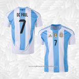 Camisola 1º Argentina Jogador De Paul 2024